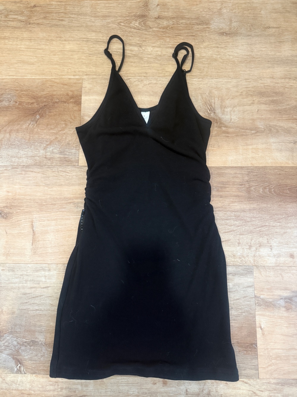 Missguided+ Black Ribbed Sleeveless Midi Dress